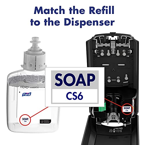 PURELL Brand HEALTHY SOAP Mild Foam CS6 Starter Kit, 1-1200 mL Brand Healthy SOAP Mild Foam Refill + 1 CS6 Graphite Automatic Soap Dispenser (Pack of 1) ? 6574-1G - Manufactured by GOJO, Inc.