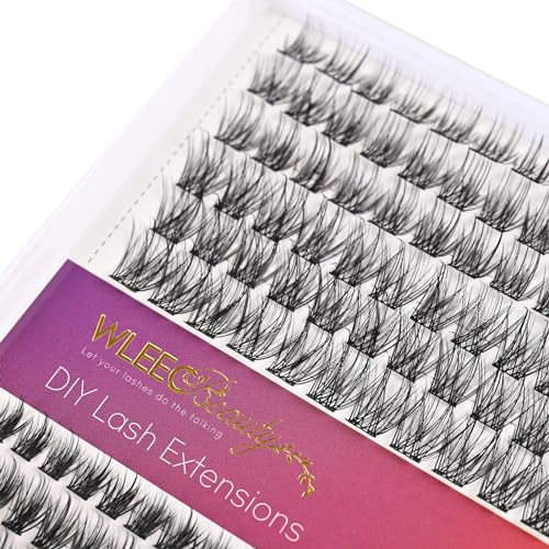 Lash Clusters DIY Eyelash Extensions, 156PCS Individual Lashes D Curl Clusters Eyelash Extensions (LC85, 2 Styles Mix 10-16mm)