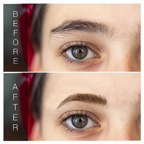 AMIIR Eyebrow Gel Mascara Up to 10 Hours Temporary Coloring Volumizing Enhance Color & Shape Eye Brow Fill In Sparse Brush Tamp Waterproof Long-Lasting, 2 Count, Auburn
