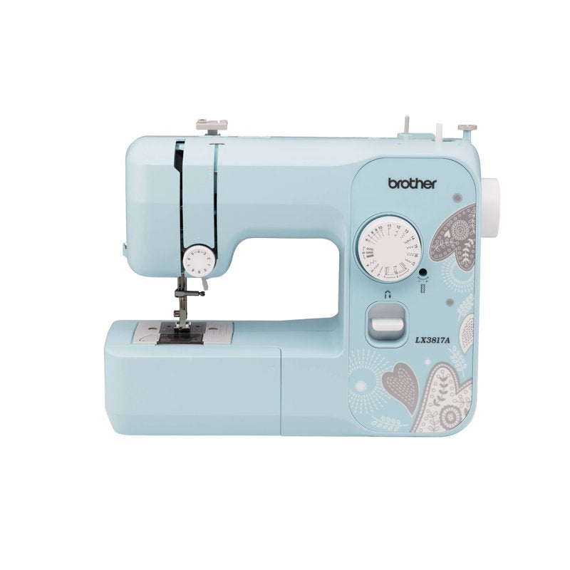 Portable Embroidery Sewing Machine with 17 Stitches and Accessories