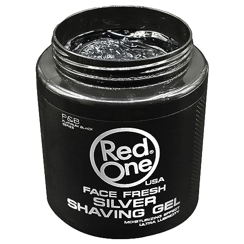 Redone Silver Shaving Gel 1000ml | Professional Barber-Grade Shave Gel for Men | Transparent Formula with Cooling Effect | Smooth Glide, Moisturizing & Anti-Irritation Shaving Gel for Close Shaves