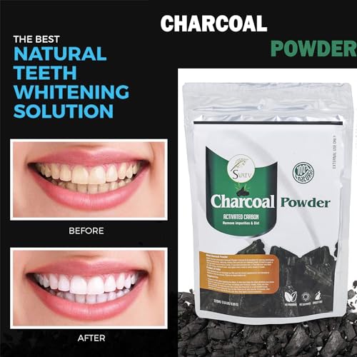 SVATV Activated Charcoal Powder | Natural Face Masks | Cleanse Excess Oil | Brightening skin | Ingredient for Dental Care | Fresh Glowing Skin - 227g, Half Pound, 8 Ounce