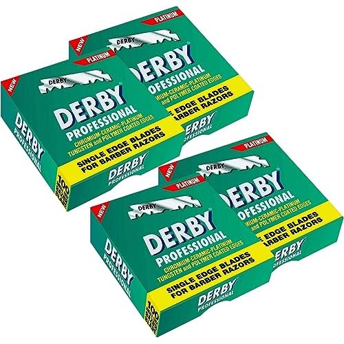 400 Derby Professional Single Edge Razor Blades for straight razor (Four Hundred Pieces)