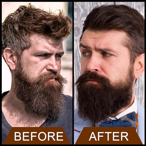 Beard Oil,120ml/4.25fl.oz Oil Promote Large Volume Beard Growth,Leave in Conditioner Beard Care Natural Sweet Orange Scent Mustaches Growth Soften Strength,Gifts for Men Him Dad