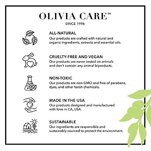 Olivia Care Liquid Hand Soap Rose & Essential Oils. All Natural - Cleansing, Germ-Fighting, Moisturizing Hand Wash for Kitchen & Bathroom - Gentle, Mild & Natural Scented - 18.5 OZ