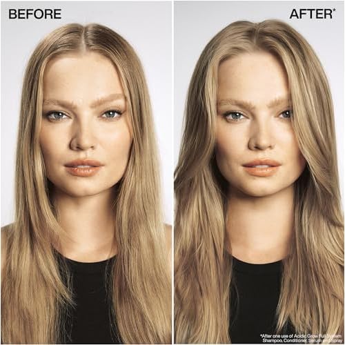 Redken Acidic Grow Full System Scalp & Hair Serum - Lightweight Leave-In Treatment for Rebalanced, Healthy-Looking Scalp and Fuller, Thicker Hair, With Azelaic Acid