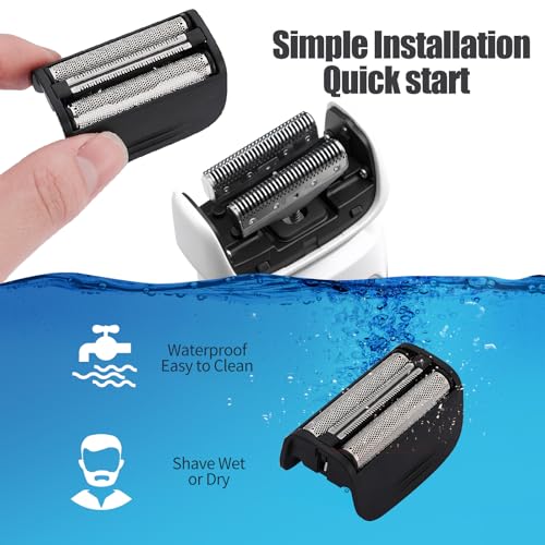 Replacement Head and Cutter Assembly Compatible with Remington PF7400, PF7500, and PF7600 Foil Shavers£¬2 PACK£¨BLACK£©