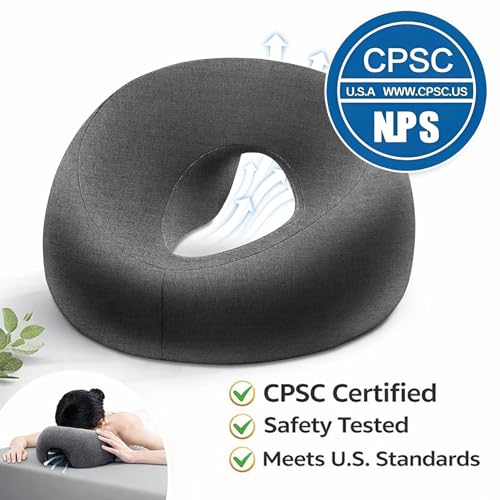 Face Down Pillow Massage Prone for Bed Sleeping,Massage Headrest Face for Bed,Stomach Sleeping,BBL Pillow After Surgery Post-Eye Surgery Recovery