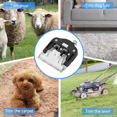 Electric Tufting Trimmer Head, High Temperature Carpet Trimmer Replacement Head 5 Levels Tufting Clippers Blades for Carpet, Rug Cleaning
