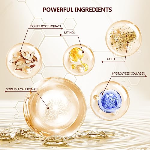 2 Packs 60 Pcs Under Eye Patches, 24K Gold+Green, 30 Pairs Undereye Mask for Puffy Eyes Dark Circles Treatment, Collagen Gel Pads Hydrating for Eye Bags Puffiness Wrinkle, Women Men Beauty Skin Care