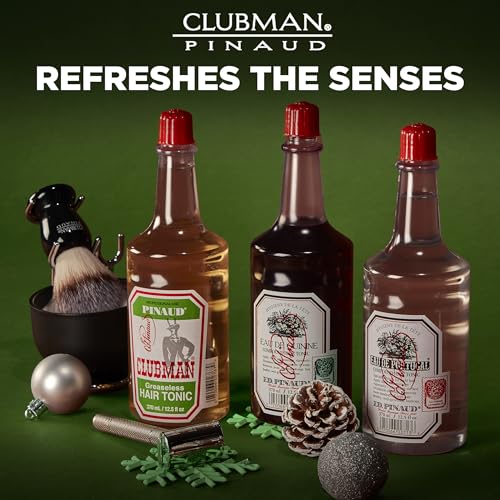 Clubman Pinaud Hair Tonic ? Classic Greaseless Men¡¯s Grooming Hair Tonic for Men, Stimulates Scalp & Revitalizes Hair Without Grease, 12.5 fl oz
