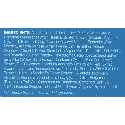 Andalou Naturals Instant Clarity Argan Oil & Blue Clay Mask Pod, 0.28 Ounce
