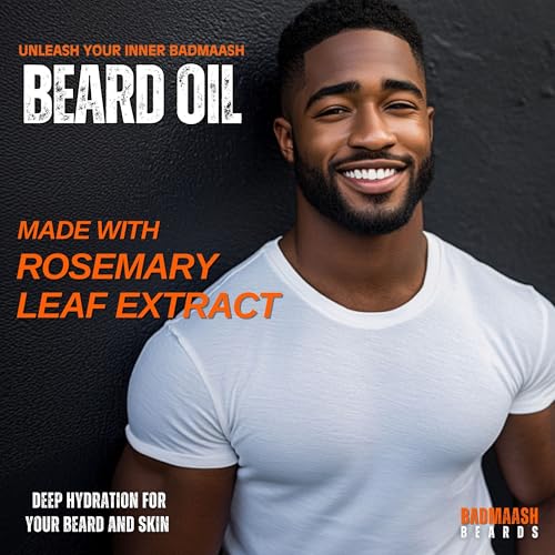 Beard Oil - All-Natural Hydration & Softness | For All Beard Types | Made in North America | 1oz Bottle (Sandalwood)