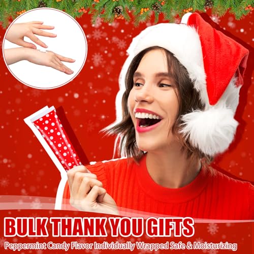 30 Pcs Christmas Hand Cream Bulk Mini Hand Lotion Candy Cane Scented Peppermint Lotion Christmas Stocking Stuffers Bulk Holiday Gifts Employee Staff Teacher Appreciation Gifts for Coworkers