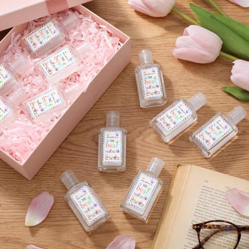 Demissle 50 Pcs Thank You Gifts Bulk Mini Hand Soap Scented Hand Soap Travel Size Inspirational Appreciation Gifts for Coworker Stuff Employee Teacher Treat Goodie Bag Stuffers Graduation Party Favors