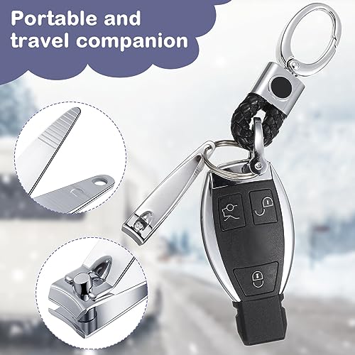 Hestya 450 Pcs Nail Clippers Bulk Stainless Steel Clippers Bulk Portable Toenail Clipper Sturdy Nail Cutter Manicure Trimmer Curved for Men Women Toe Travel Pedicure Clip