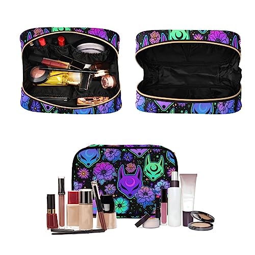 MNSRUU 3 PCS Toiletry Bag, Magic Fox with Camellia Hanging Makeup bag for Toiletries Travel Toiletry Organizer Bags Portable Clear Toiletry Kit