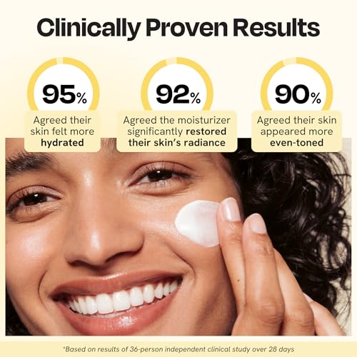 Gleamin Advanced Brightening Moisturizer - Facial Cream with Shea Butter, Vitamin C and Ceramides, Helps Improve the Look of Dark Spots, Uneven Tone & Deep Hydration, Fragrance Free - 1.7 fl oz