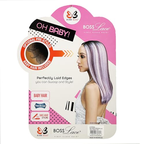 Bobbi Boss HD Lace Front Wig MLF652 Oh Baby Transparent Lace 5 inch Deep Part Priscilla (TF1B/BRTOR)