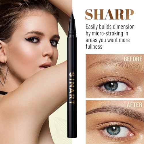Old Money Brow Marker. Waterproof Eyebrow Microblading Liquid Brow Marker Long-Lasting, Vegan and Cruelty-Free, Creates Natural Looking Brows Effortlessly - 1.2g/0.04 Oz (05 Brown)