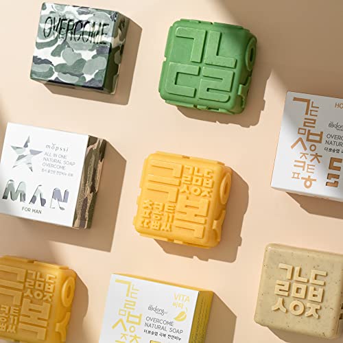 overcome soap cica 3.5 oz/Centella Asiatica,Cold Process Soap,Natural Bar Soap,Soap bar Handmade,Natural Handmade Soap,Handmade Soap Bar