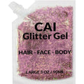 Face, Body & Hair Glitter Gel ? Halloween Glitter for Kids and Women ? 3 Oz Cosmetic-Grade Gel w/Moon & Stars for Festivals & Halloween Party, Easy Apply & Wash Off - Rose 1Pack