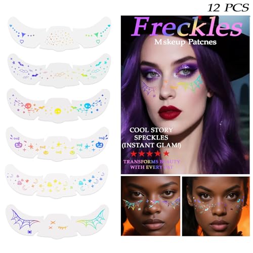 Holographic Face and Body Glitter Tattoo, Gold Glow Star Sparkles, Festival Makeup Accessories