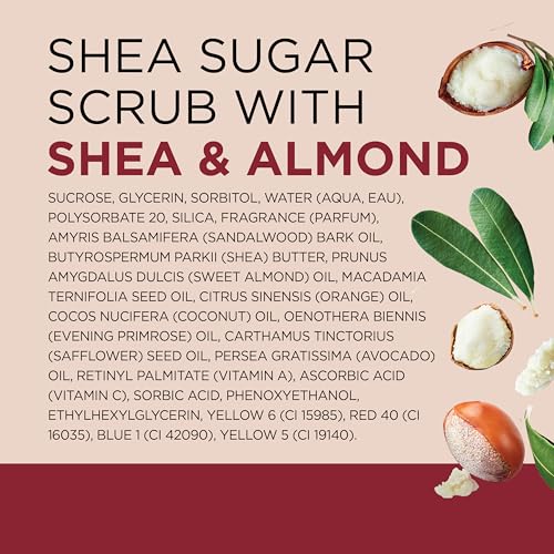 Dr. Teal's Shea Sugar Scrub Shea Butter & Almond Oil 19 Ounce Jar