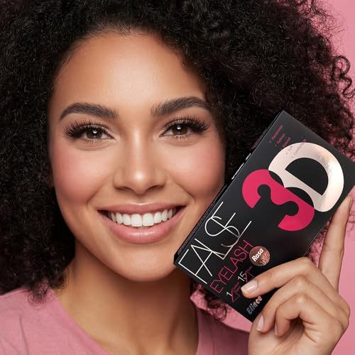 Eliace False Eyelashes Natural look Cat Eye Lashes Wispy Strips 3D Mink Lashes 13MM,15 Pairs Fake Eyelashes Faux Fluffy, Winged Fox Eyelashes, Soft Thin Band Comfortable Reusable False Lash Rosa Style