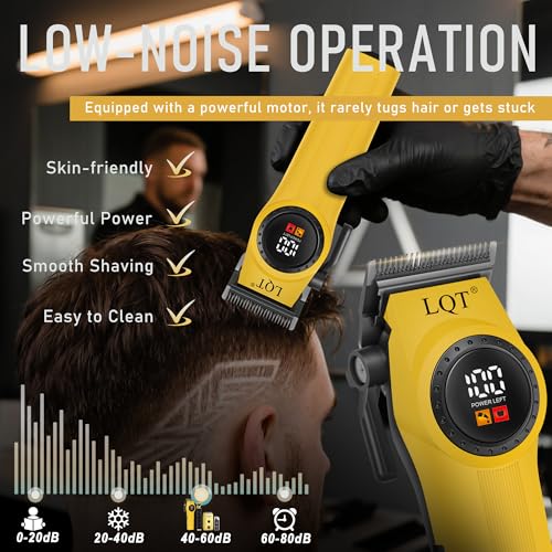 Professional Hair Clippers for Men, Cordless Hair Clipper and Trimmers Set with Electric Dual Foil Shaver & Nose Trimmer,LED Display,All-in-One Grooming Kit for Home,Barber & Travel, Gifts for Men