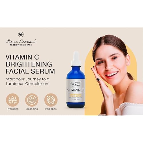 Pierre Freeman's Probiotic Skin Care Vitamin C Brightening Facial Serum (2 Oz)