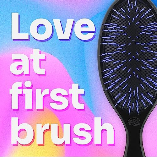 Wet Brush Thick Hair Detangling Brush, Black, Ultra-Soft IntelliFlex Bristles Glide Through Tangles With Ease, Pain-Free Detangler for All Hair Types, Wet & Dry