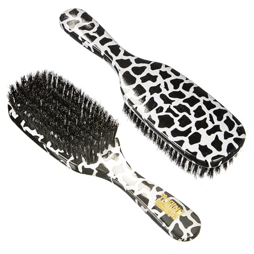 Torino Pro Wave Brush #261 7 Row Soft bristles Shower brush -100% Pure Boar Bristles - Great for laying down your 360 Waves