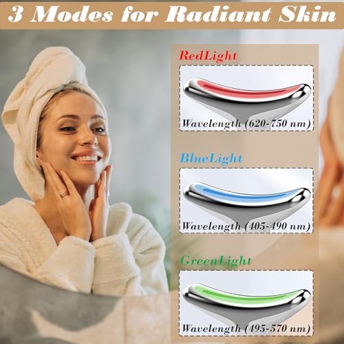 Facial Massager for Women and Men ? Face Roller for Skin Tightening, Wrinkle Reduction, Anti-Aging, Face Lifting, Skin Care, Beauty Tool for Jawline, Neck Massager (White)