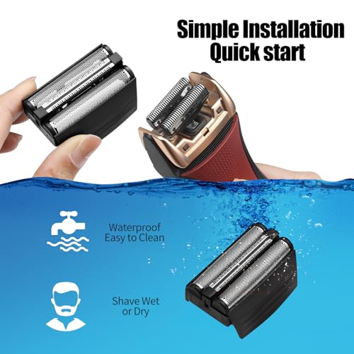 Shaver Replacement Foil Compatible with Remington TITANIUM-X Flex & Pivot Foil and Cutter F5800 & F7800,Shaver heads Fit for Remington F4900,F5800,F7800 (3 Pack)