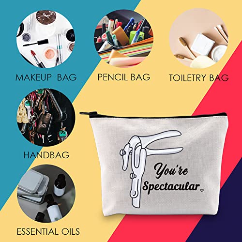 MNIGIU Midwife Survival Kit OBGYN Gift Doula Thank You Gift You're Spectacular Makeup Zipper Pouch Bag for Doctor Nurse (You're Spectacular)