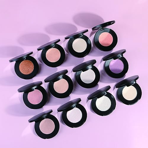 Face Highlighter Powder Palette, Glossy Glitter Illuminator Powder, Shimmer Shades for Face Highlighter Makeup, Highly Pigmented Natural Shiny Highlight Makeup Illuminator Highlighter 10