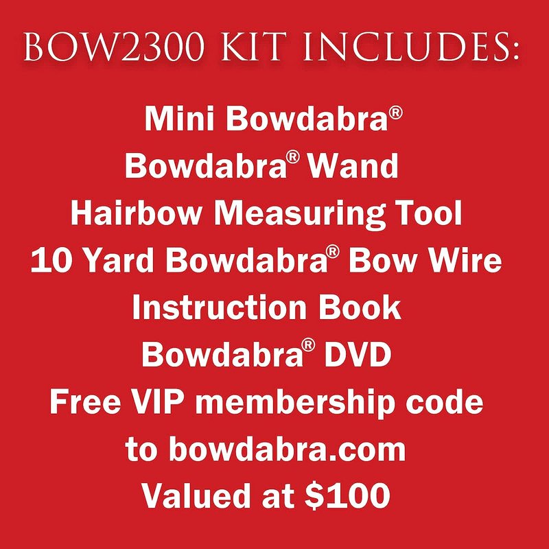 Hairbow Making Kit with Bow Maker and Wire - Hair Accessories Craft Set