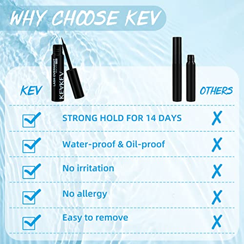Lash Overnight Sealer Cluster Lashes Overnighter DIY Lash Extension Sealer Extend Lash Wear Up to 14 Days Black Lash Sealer Long Lasting Easy to Remove 5ml