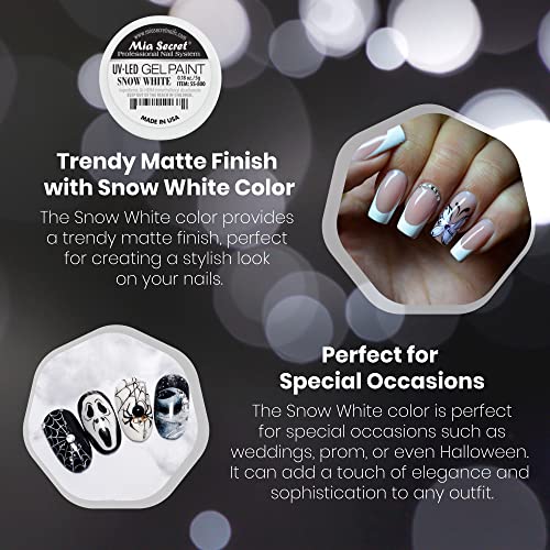 Mia Secret Professional Nail System UV/LED Gel Paint - 5 grams (Snow White)