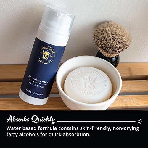 Royal Shave Aftershave Lotion, Post Shave Moisturizer for Men, Soothing Balm for Razor Burn & Sensitive Skin, Hydrating & Cooling Lotion (Made in UK)
