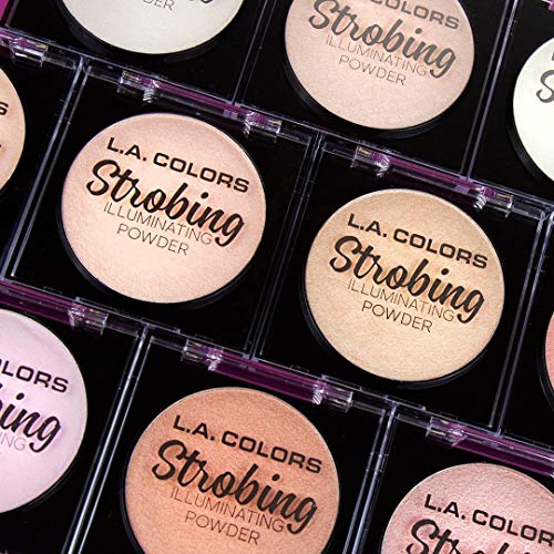 L.A. COLORS Strobing Powder, Champagne CSP256 (Pack of 2)