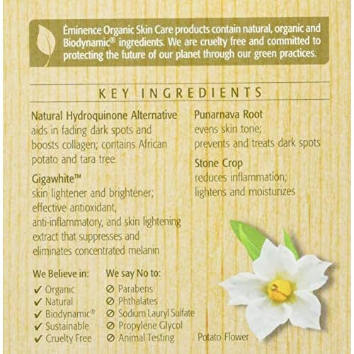Eminence Bright Skin Overnight Correcting Cream for Unisex - 2 oz Cream