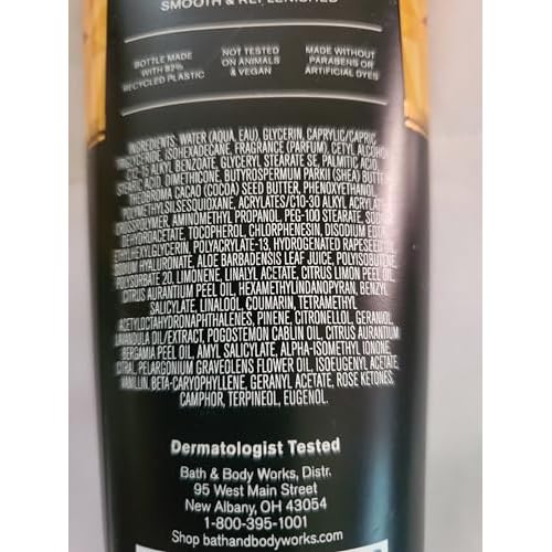 Bath & Body Works Men's Whiskey Reserve 3-in-1 Hair, Face & Body Wash and Body Cream 2 Piece Set