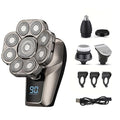 I-clean 9D Head Shavers for Bald Men, 6-in-1 Electric Razor, Waterproof Wet/Dry, Cordless Rechargeable, LED Display