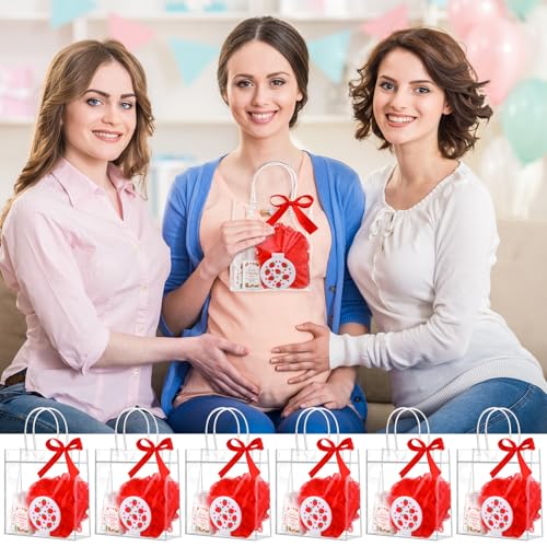 6 Sets Strawberry Baby Shower Game Prizes for Winners Bridal Shower Favors Gifts Include Strawberry Lip Balms Hand Cream Keyring Bath Ball Gift Bags Thank You for Celebrating with Us