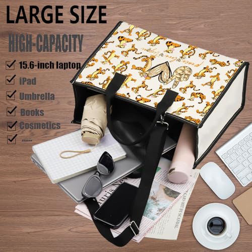 WZMPA Tiger Cosmetic Bag - Tiger Fans Gifts - Peace Love Makeup Zipper Pouch Bag - Merchandise (Love Tiger2-TB)