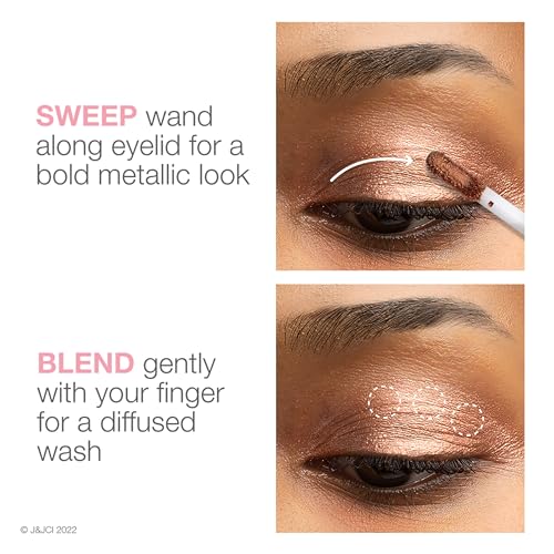 Neutrogena Sensitive Skin Eyeshadow + Primer, a Longwearing, 2-in-1 Metallic Eyeshadow for Sensitive Skin with Pro-Vitamin B5, Lightweight Cream-to-Powder Formula, Soft Pearl, 0.22 oz