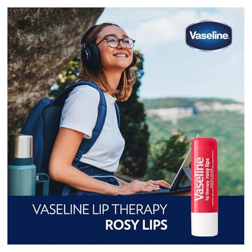 Vaseline Lip Therapy Rosy Lips 8-Pack ? Moisturizing Lip Balm, Tinted, 0.16 Oz Ea