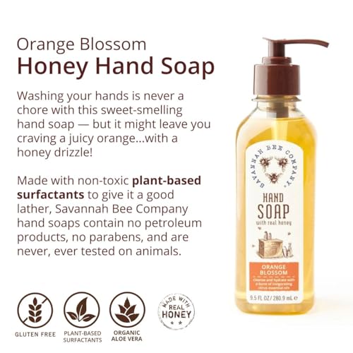 Savannah Bee Company Liquid Hand Soap - Natural Hand Soap with Essential Oils